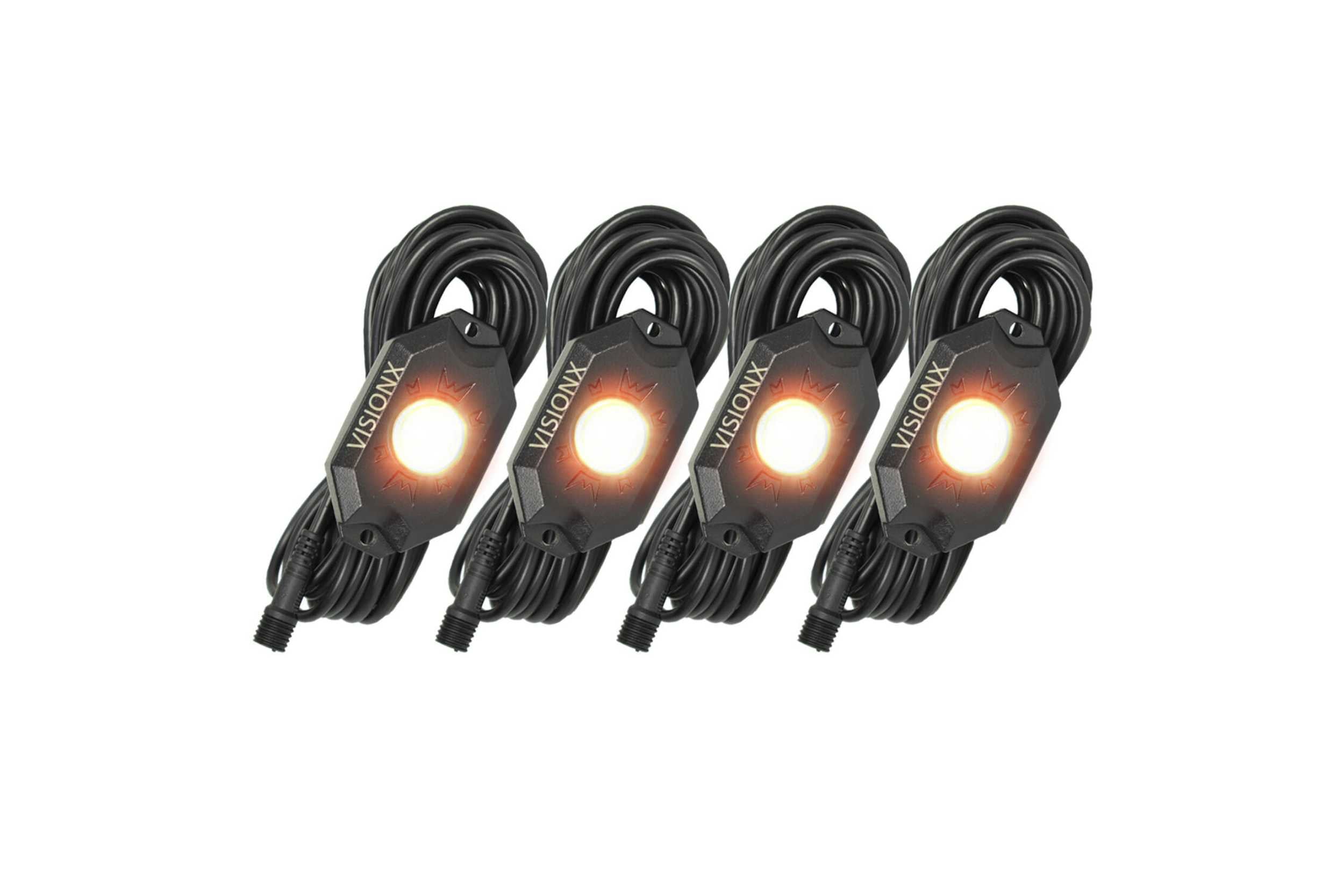 Vision X LED Rock Light System: (9W / 4 Pod Set / Green)