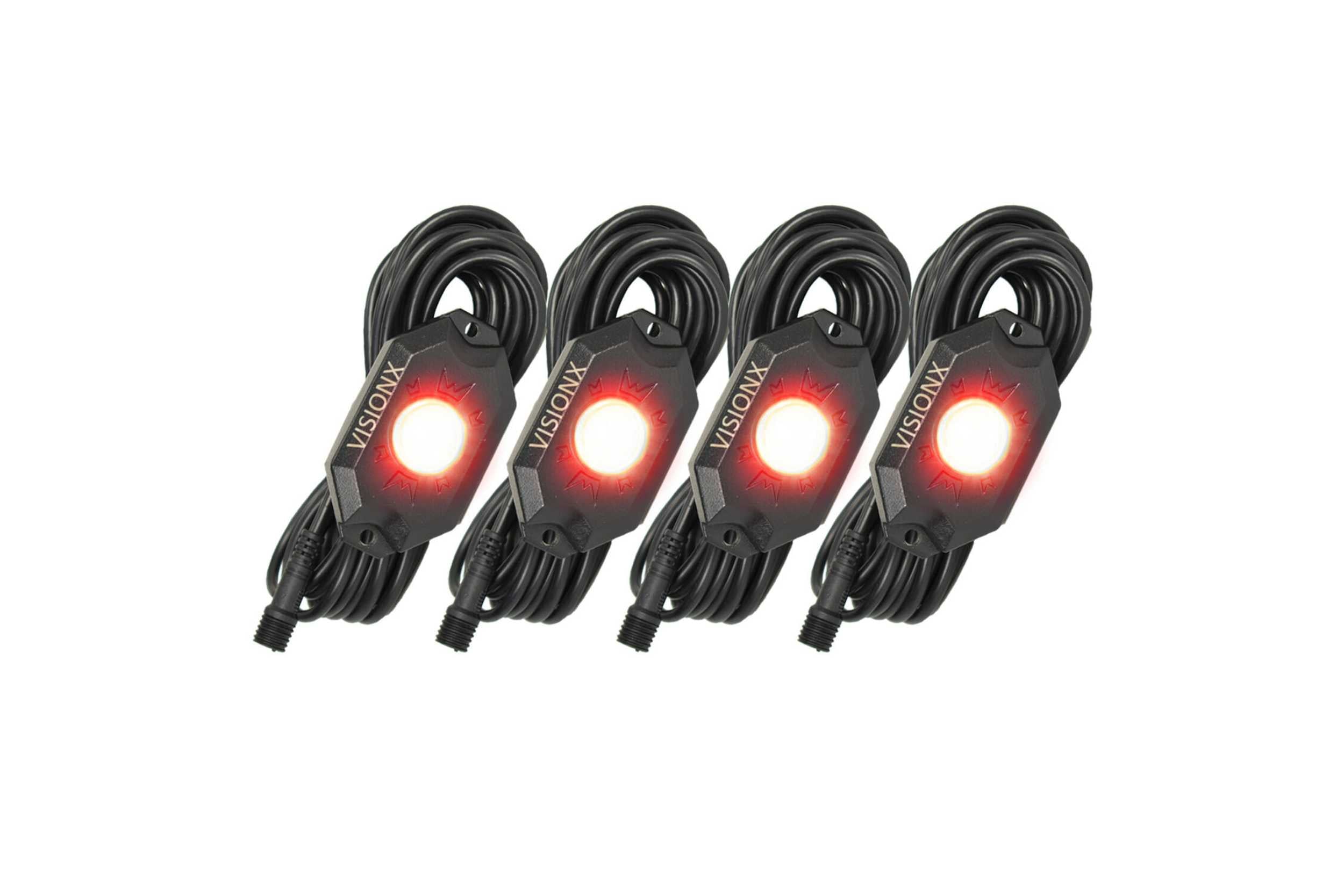 Vision X LED Rock Light System: (9W / 6 Pod Set / White)