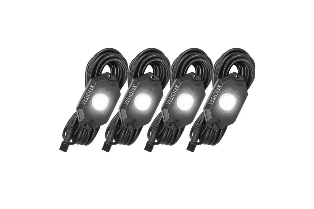 Vision X LED Rock Light System: (9W / 6 Pod Set / White)