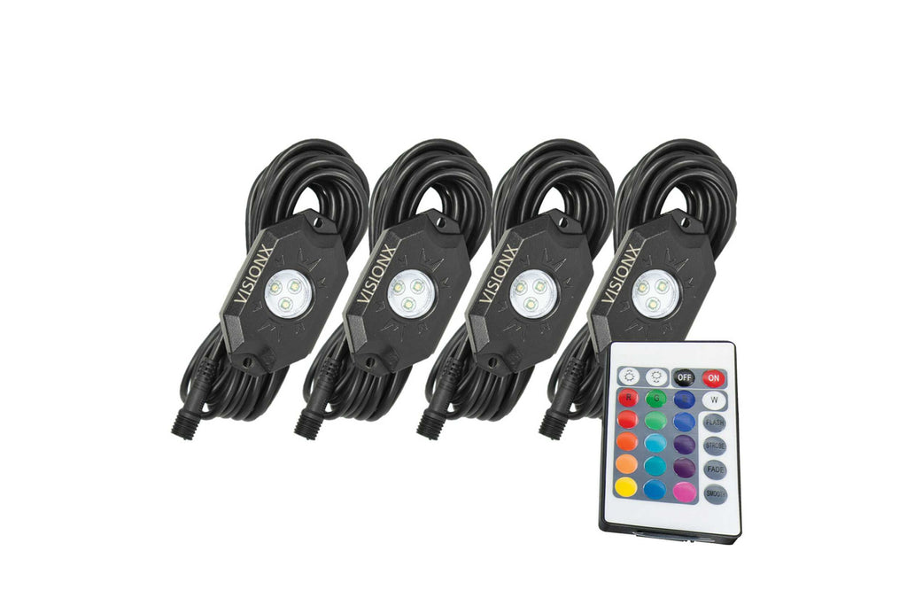 Vision X LED Rock Light System: (9W / 6 Pod Set / White)