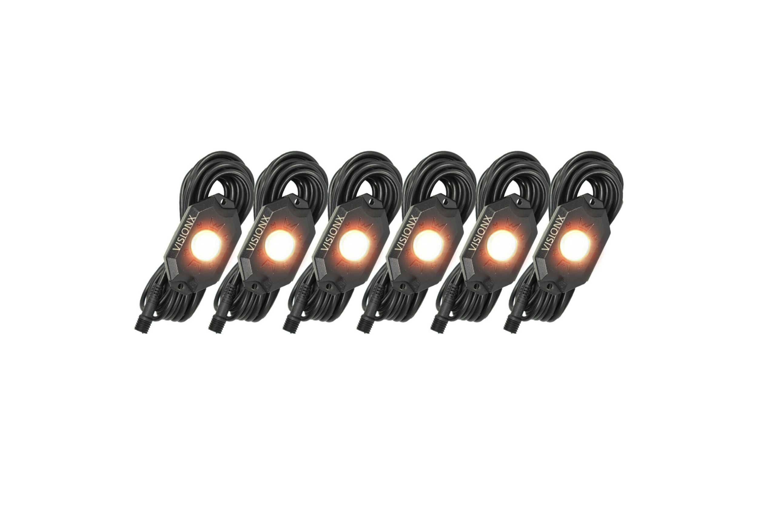Vision X LED Rock Light System: (9W / 4 Pod Set / Green)