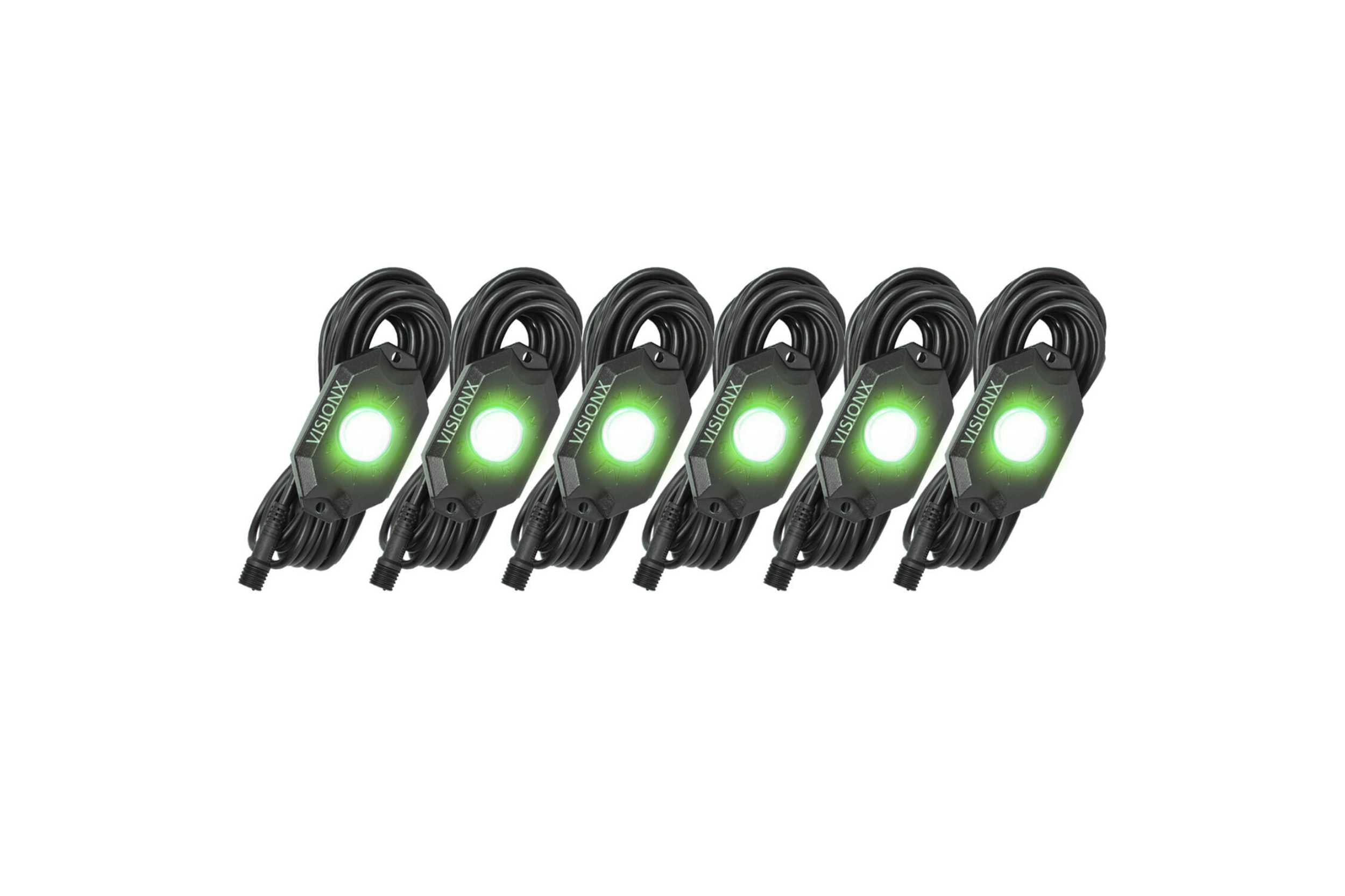Vision X LED Rock Light System: (9W / 6 Pod Set / White)