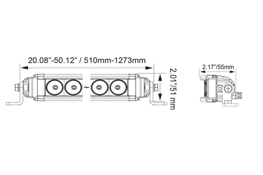 Vision X Light Bar: 30.18in (23-LED / XPL / Curved / Halo / Incl. L Brackets & Harness)
