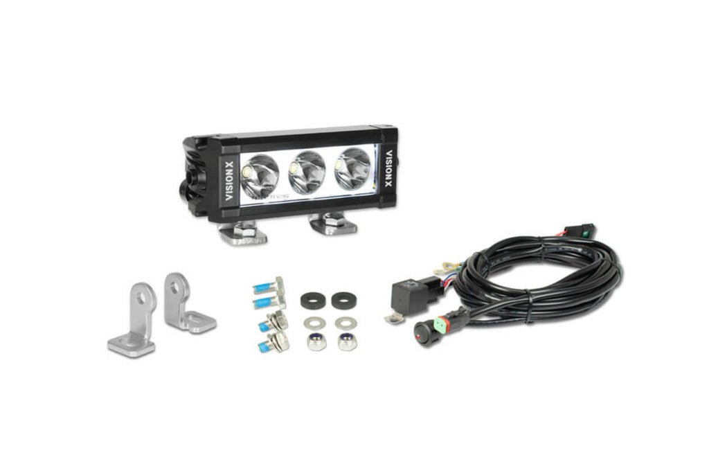 Vision X Light Bar: 13.19in (9-LED / XPL / Straight / Halo / Incl. L Brackets & Harness)