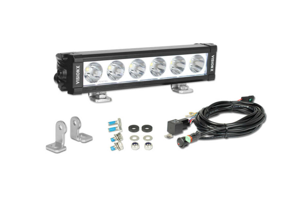 Vision X Light Bar: 5.63in (3-LED / XPL / Straight / Halo / Incl. L Brackets & Harness)