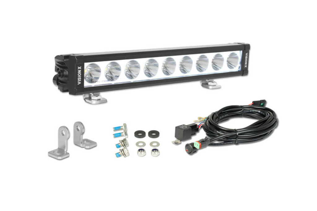 Vision X Light Bar: 5.63in (3-LED / XPL / Straight / Halo / Incl. L Brackets & Harness)