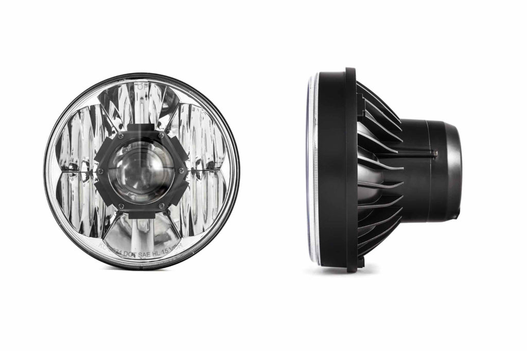 KC Hilites Gravity LED Pro Headlight: (7in for Jeep JL/JT / Pair)