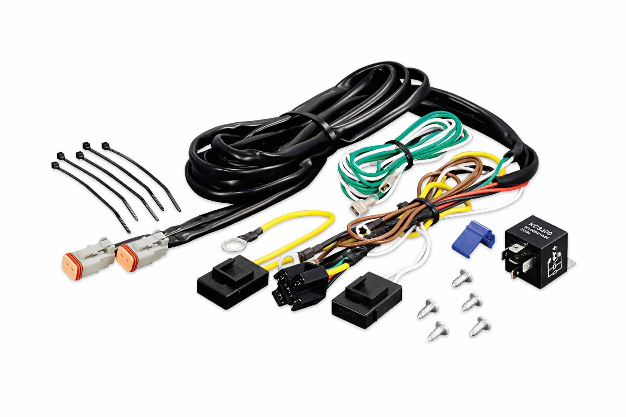 KC Wire Harness: For 1 or 2 extra lights