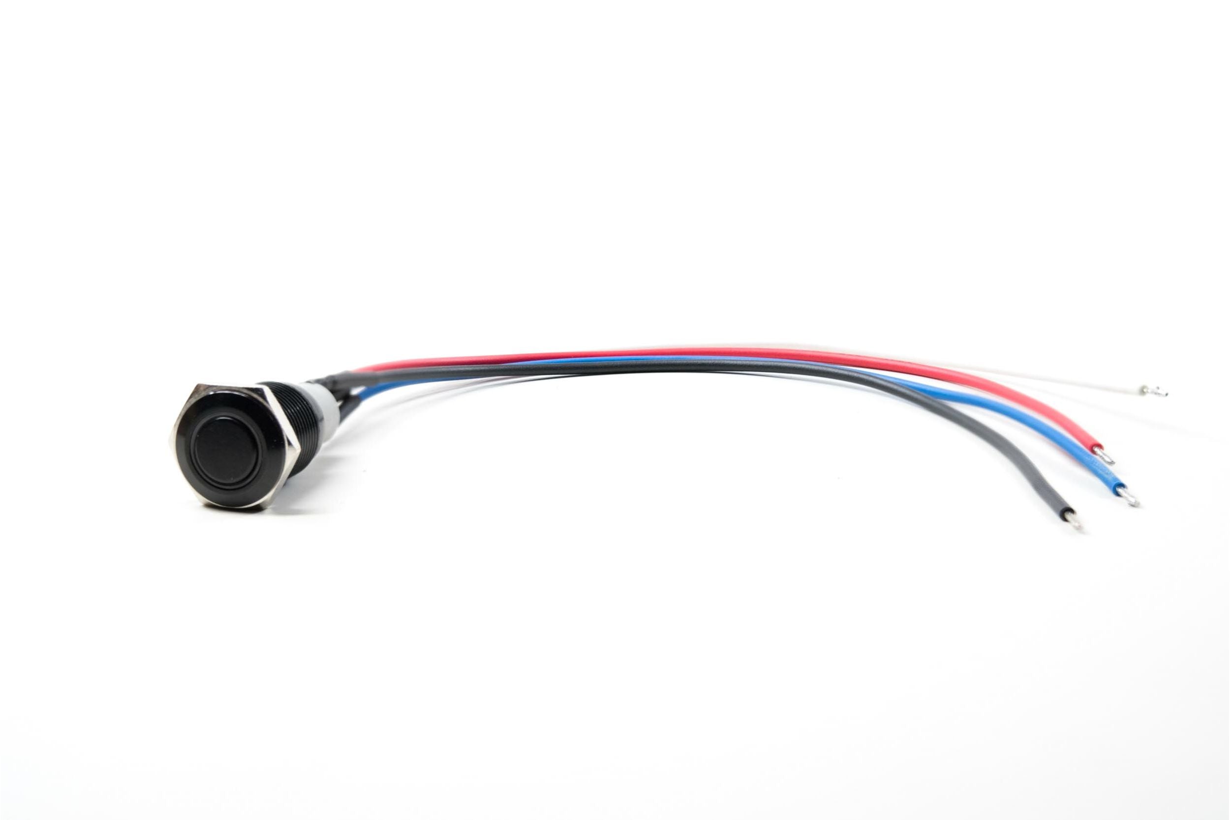 Switch: GTR Halo (Stainless/Momentary/Red LED)