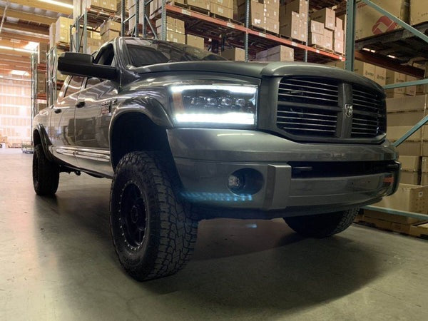 ARex Nova LED Headlights: Dodge Ram (06-08) - Chrome (Set)