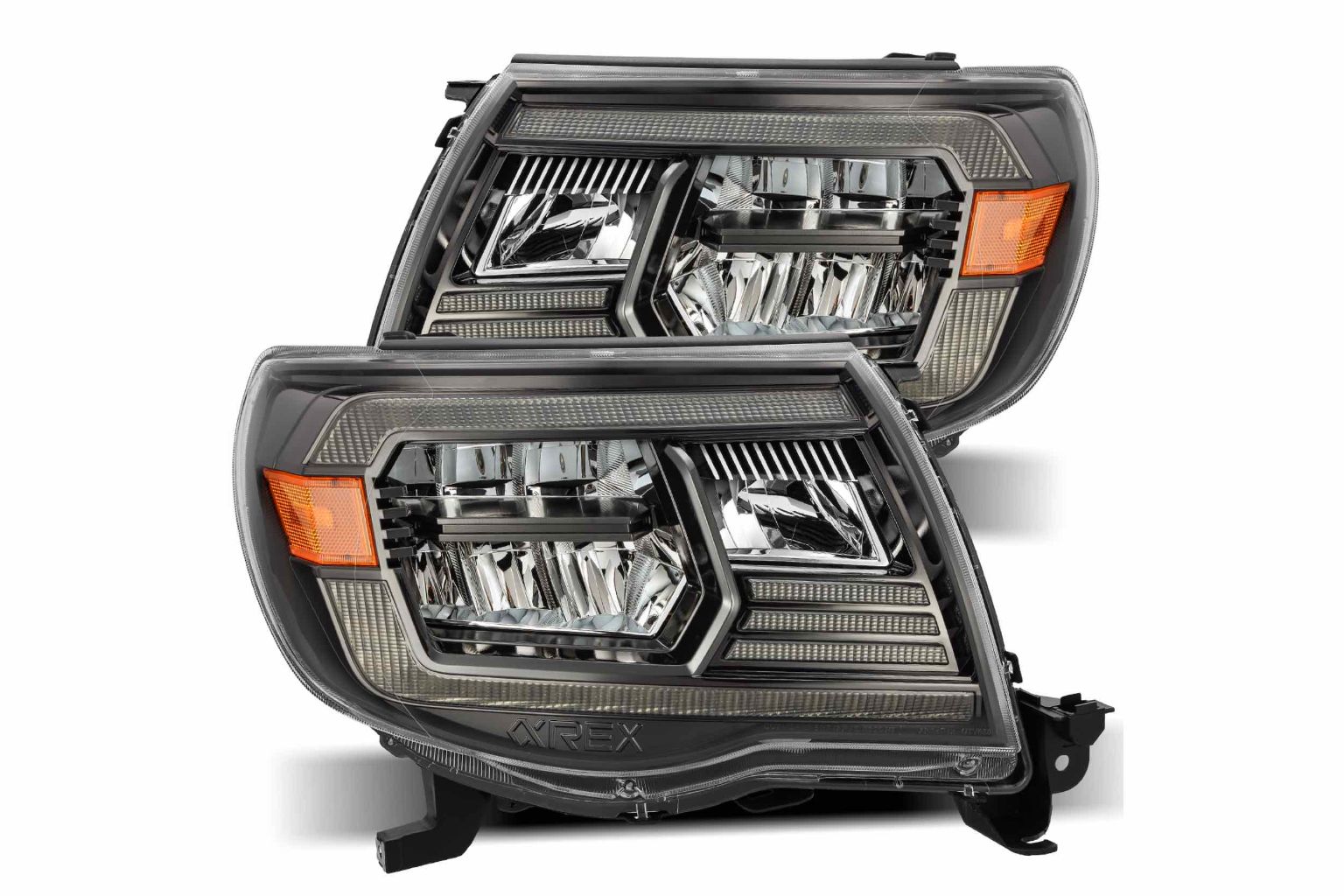 ARex Luxx LED Headlights: Toyota Tacoma (05-11) - Black (Reflector / Set)