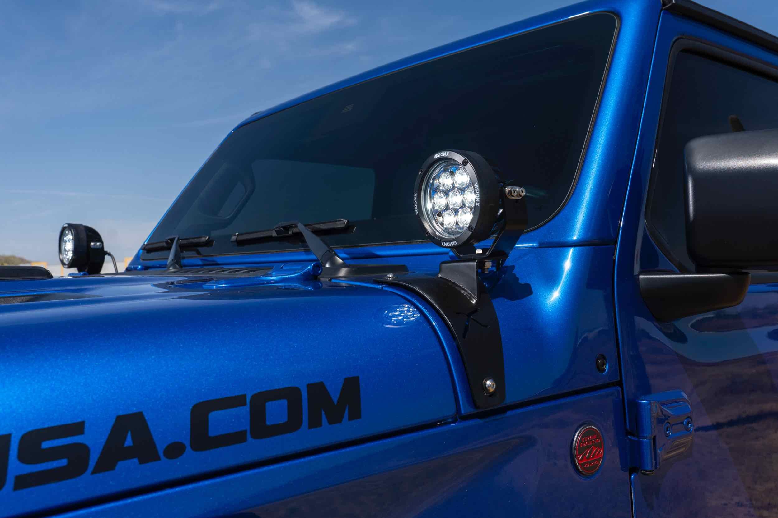 Vision X Cowl Mount LED System: Jeep JL/JT (18+) (Brackets Only)