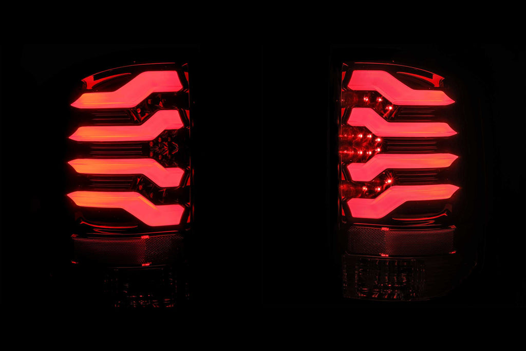 ARex Pro LED Tail Lights: GMC Sierra (14-18) (Red Smoke)