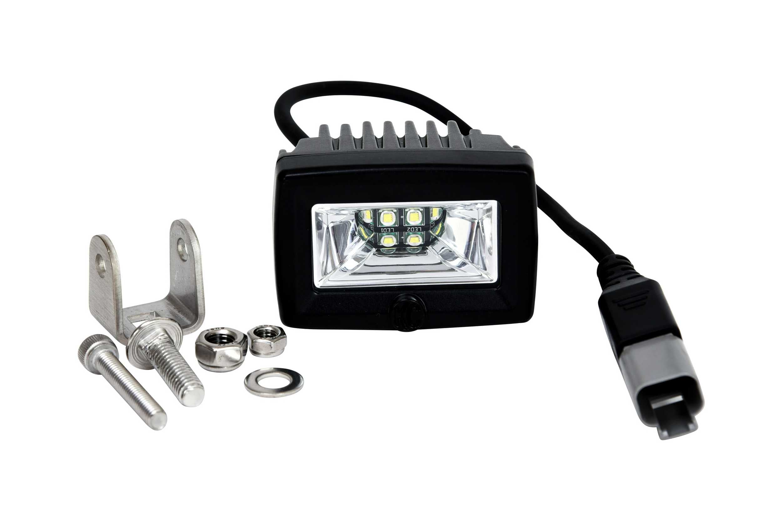 KC Hilites C-Series LED Lights: (C2 / 2in / 20w Flood / Pair)