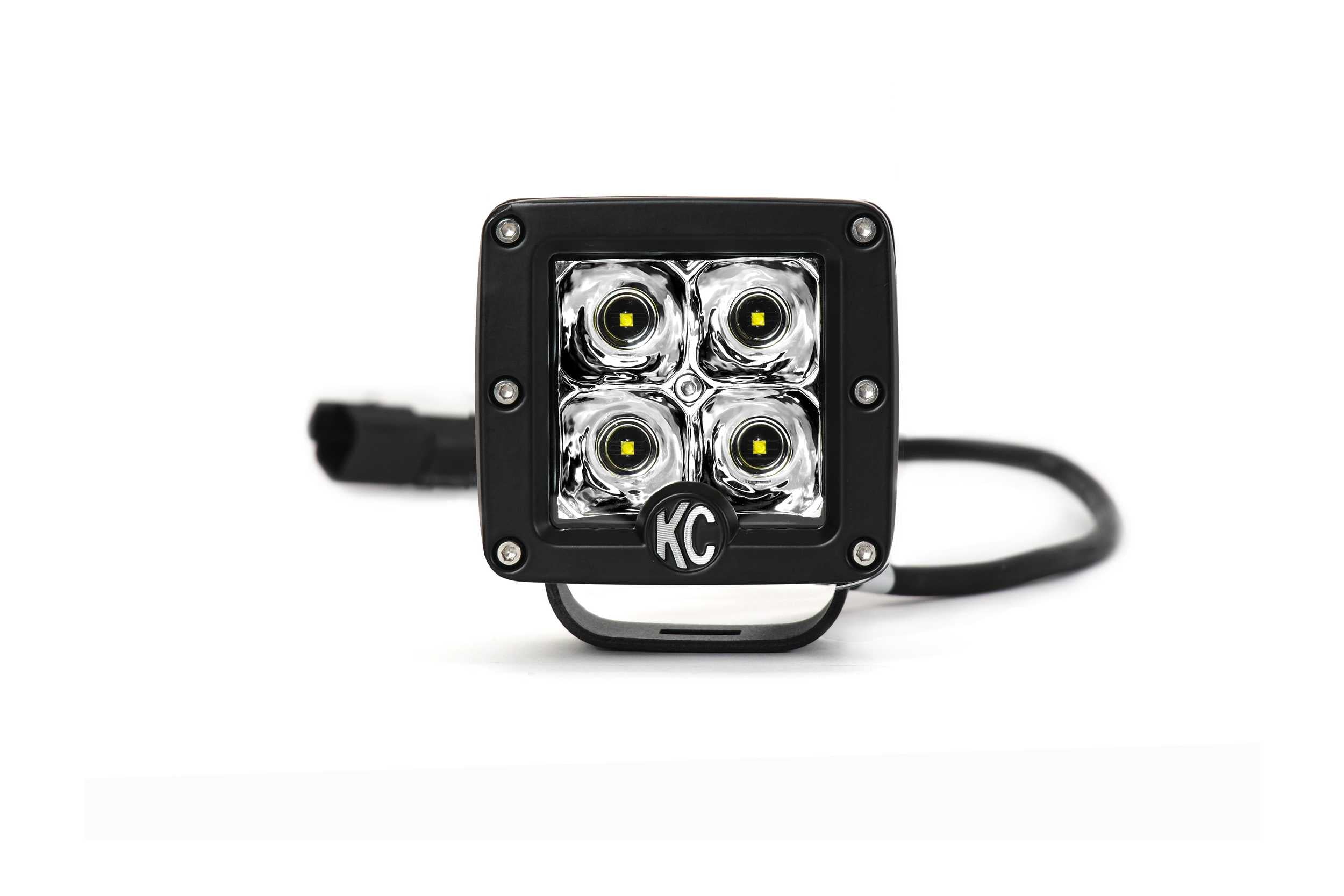KC Hilites C-Series LED Light: (C2 / 2in / 20w Flood / Each)