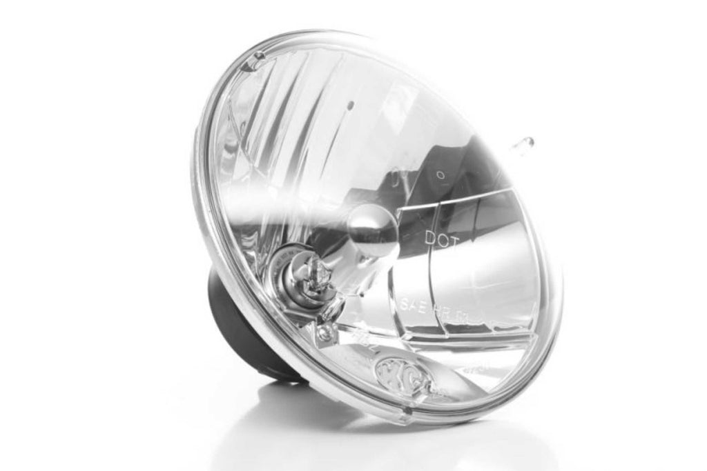 KC Hilites Halogen Headlight: (7in for Jeep JK / 55w/60w Driving / Pair)