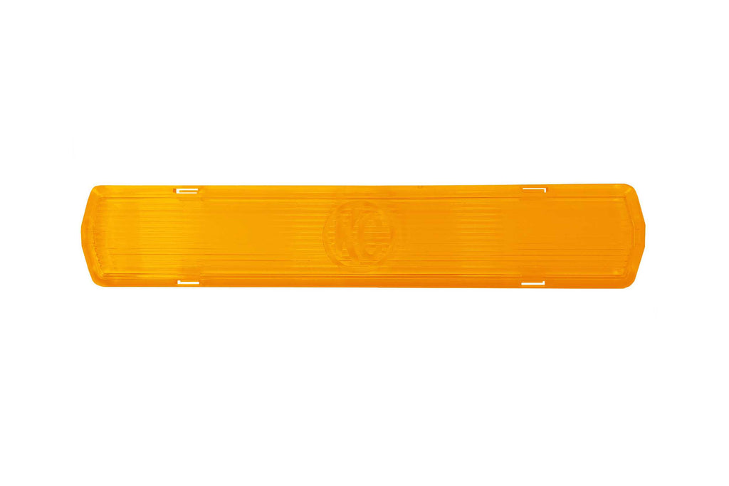 KC Hilites Light Cover: (8in / Soft / Black/Yellow KC HID Logo / Pair)