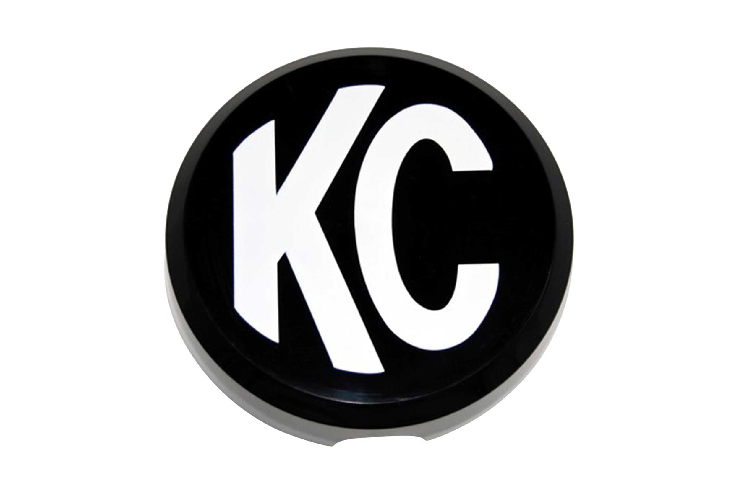 KC Hilites Light Cover: (6in / Soft / Black/White Daylighter Logo / Pair)