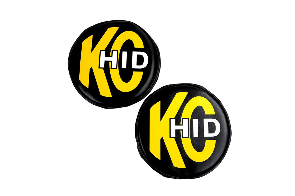 KC Hilites Light Cover: (6in / Hard / Black/White / Each)