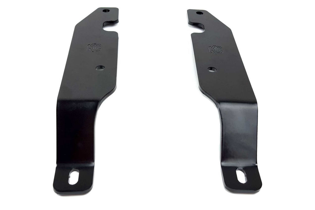 KC Hilites Light Mounts: (Windshield Hinge Mount / Wrangler TJ / Pair)