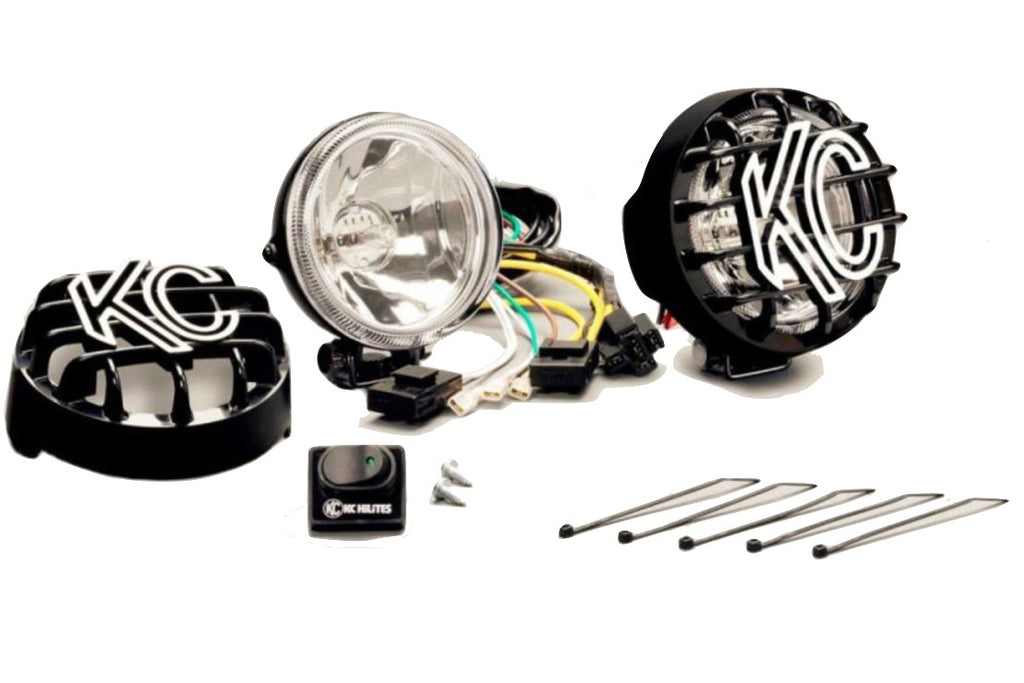KC Hilites Rally 400 Halogen: (4in / 55w Spread / Pair)