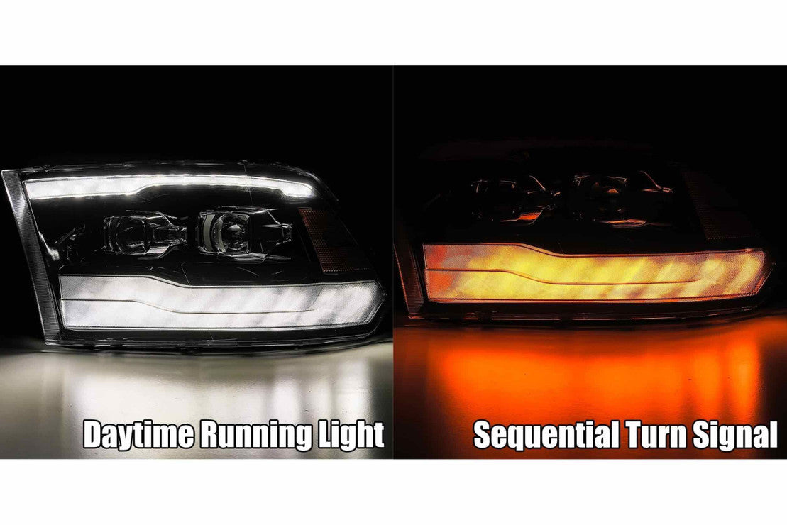 ARex Luxx LED Headlights: Dodge Ram (09-18) - Black (Set)