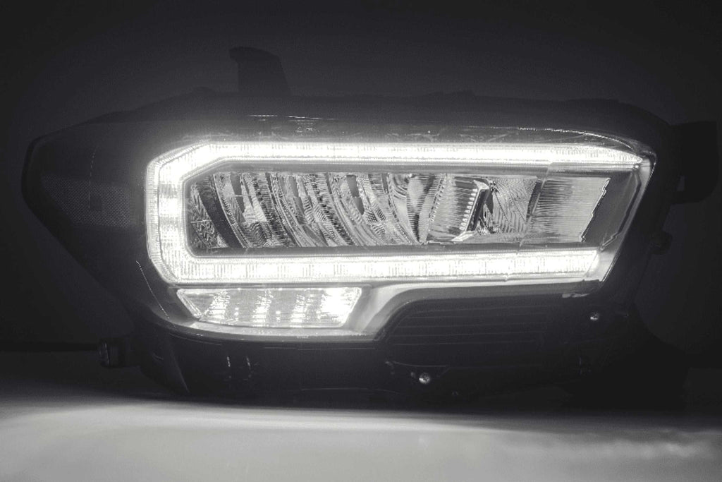 ARex Luxx OEM LED Style Headlights: Toyota Tacoma (16-20) - Alpha-Black (Set)