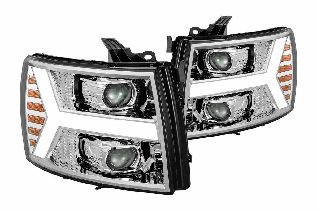 ARex Luxx LED Headlights: Chevrolet Silverado (07-13) - Chrome (Set)