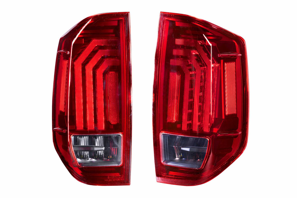 XB LED Tail Lights: 14-21 Toyota Tundra (Red Lens / Set)
