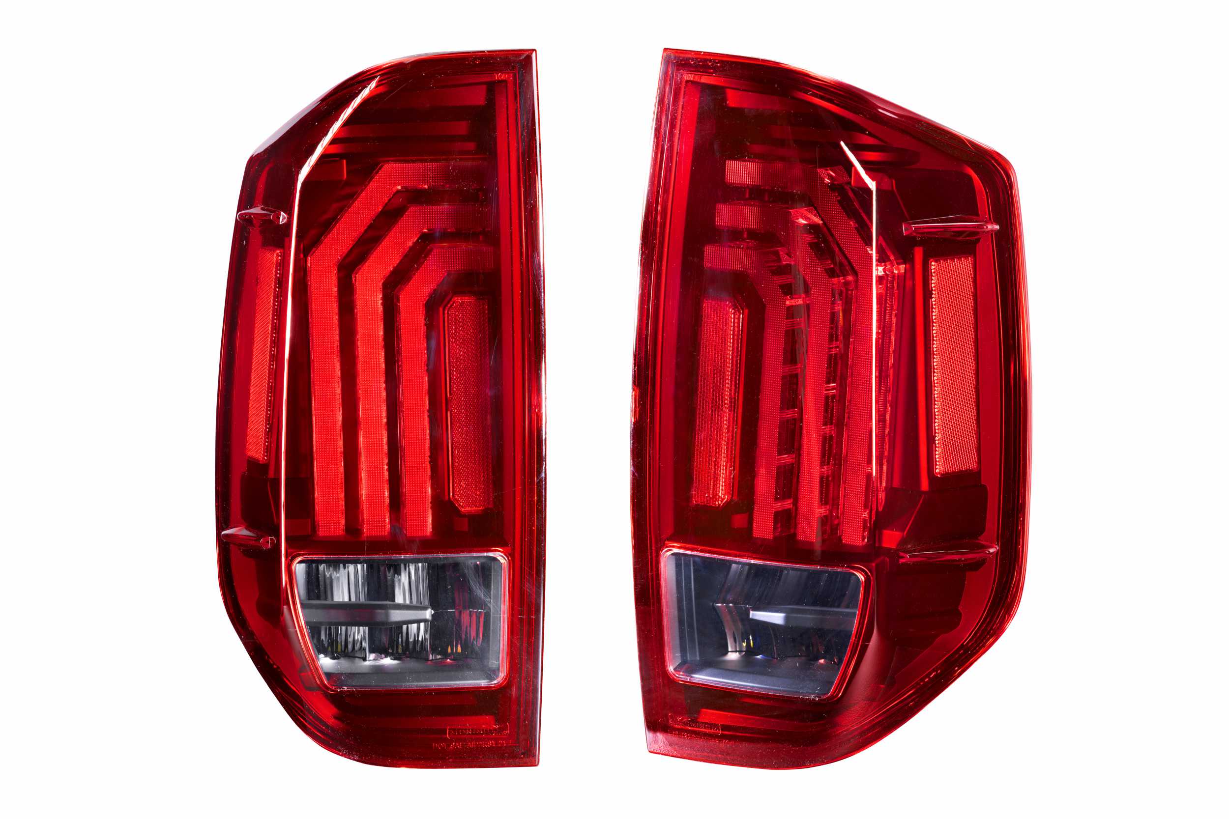 XB LED Tail Lights: 14-21 Toyota Tundra (Red Lens / Set)
