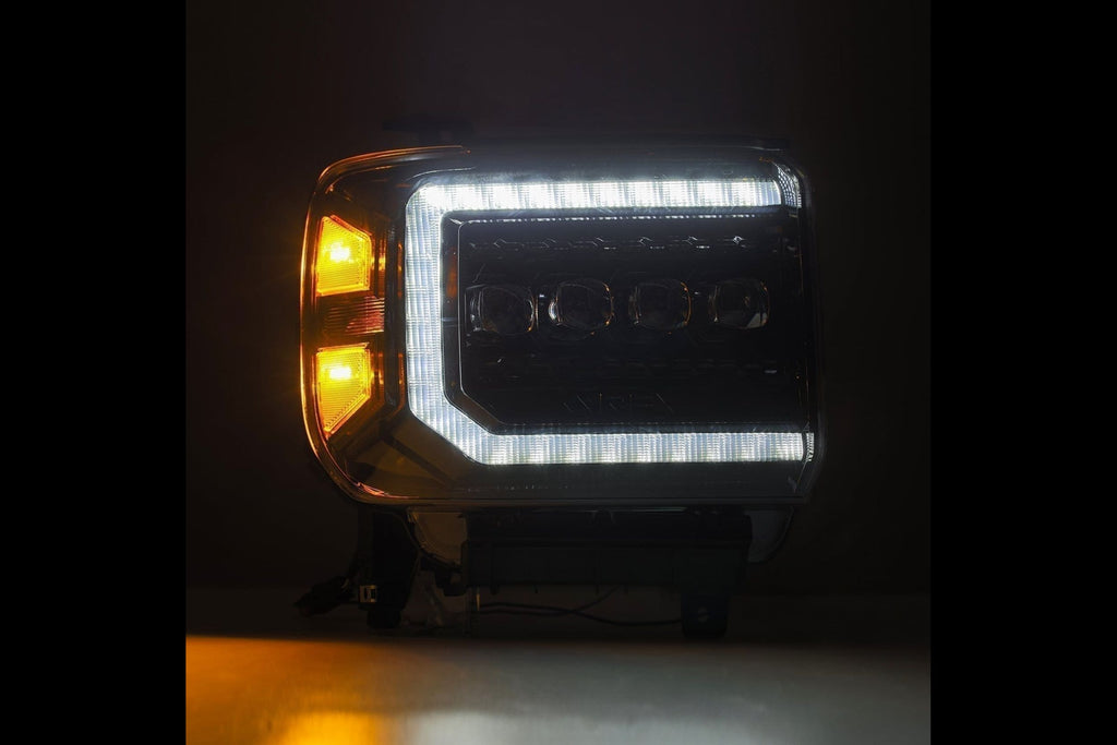 Arex Nova LED Headlights: GMC Sierra (14-18) - Black (Set)