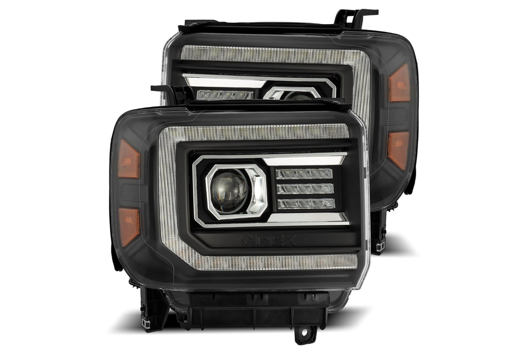 Arex (PRO-Series) Halogen Headlights: GMC Sierra (14-18) - Black (Set)