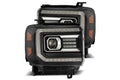Arex (PRO-Series) Halogen Headlights: GMC Sierra (14-18) - Black (Set)