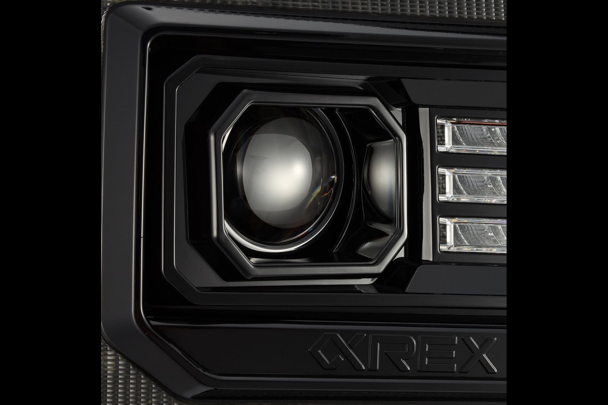 Arex (PRO-Series) Halogen Headlights: GMC Sierra (14-18) - AlphaBlack (Set)