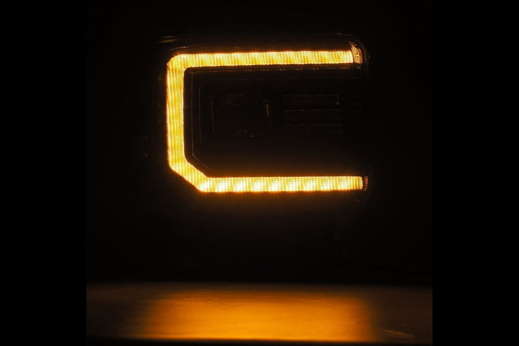 Arex Luxx LED Headlights: GMC Sierra (14-18) - Alpha-Black (Set)