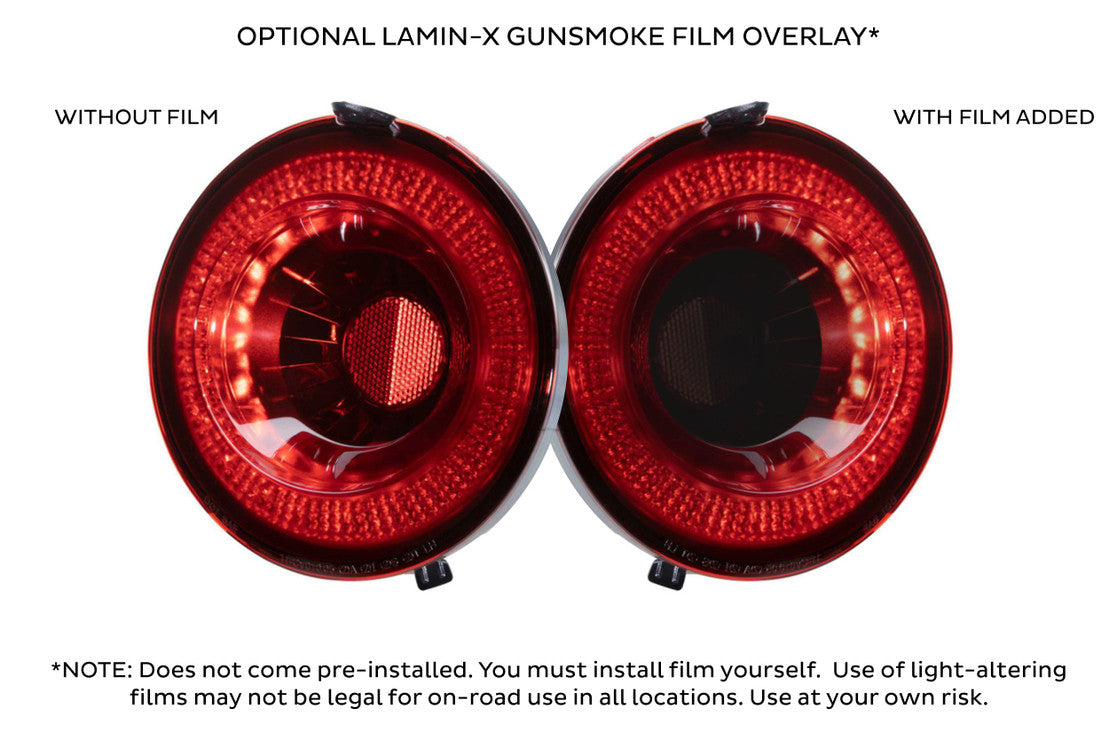 LaminX: Smoked Tail Center Lens Covers (C6 Corvette) (4 Pc Set)