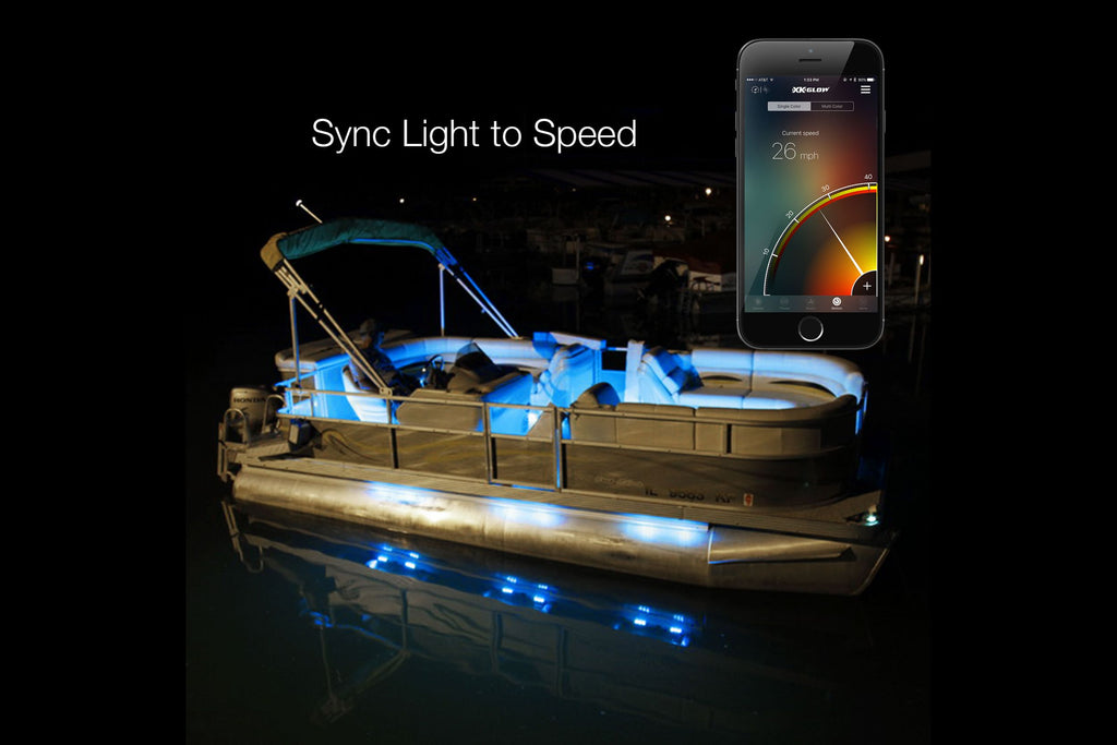 XKChrome RGB LED Boat Accent Light Kit: 8x 36in, 8x 9in Strips w/ Dash Mount Controller