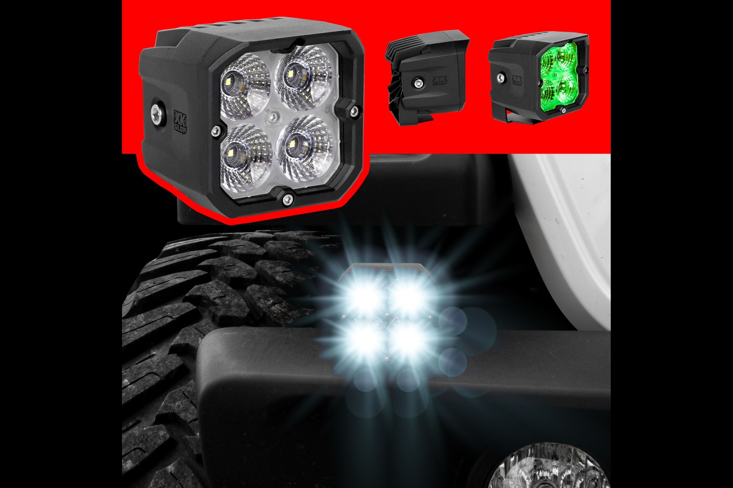 XKChrome RGB LED Cube Light: Spot / Flush