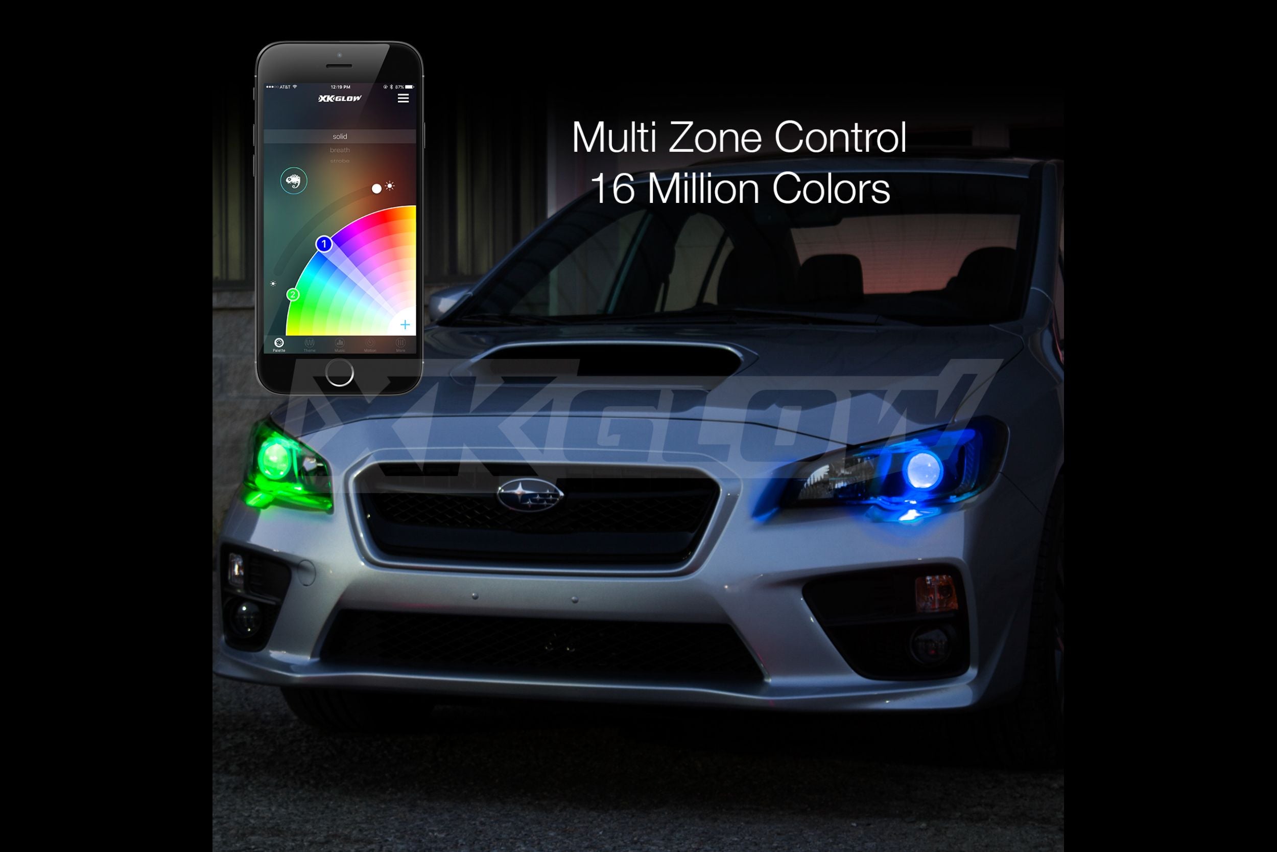 XKChrome RGB LED Demon Eye Kit (Pair w/ Controller)