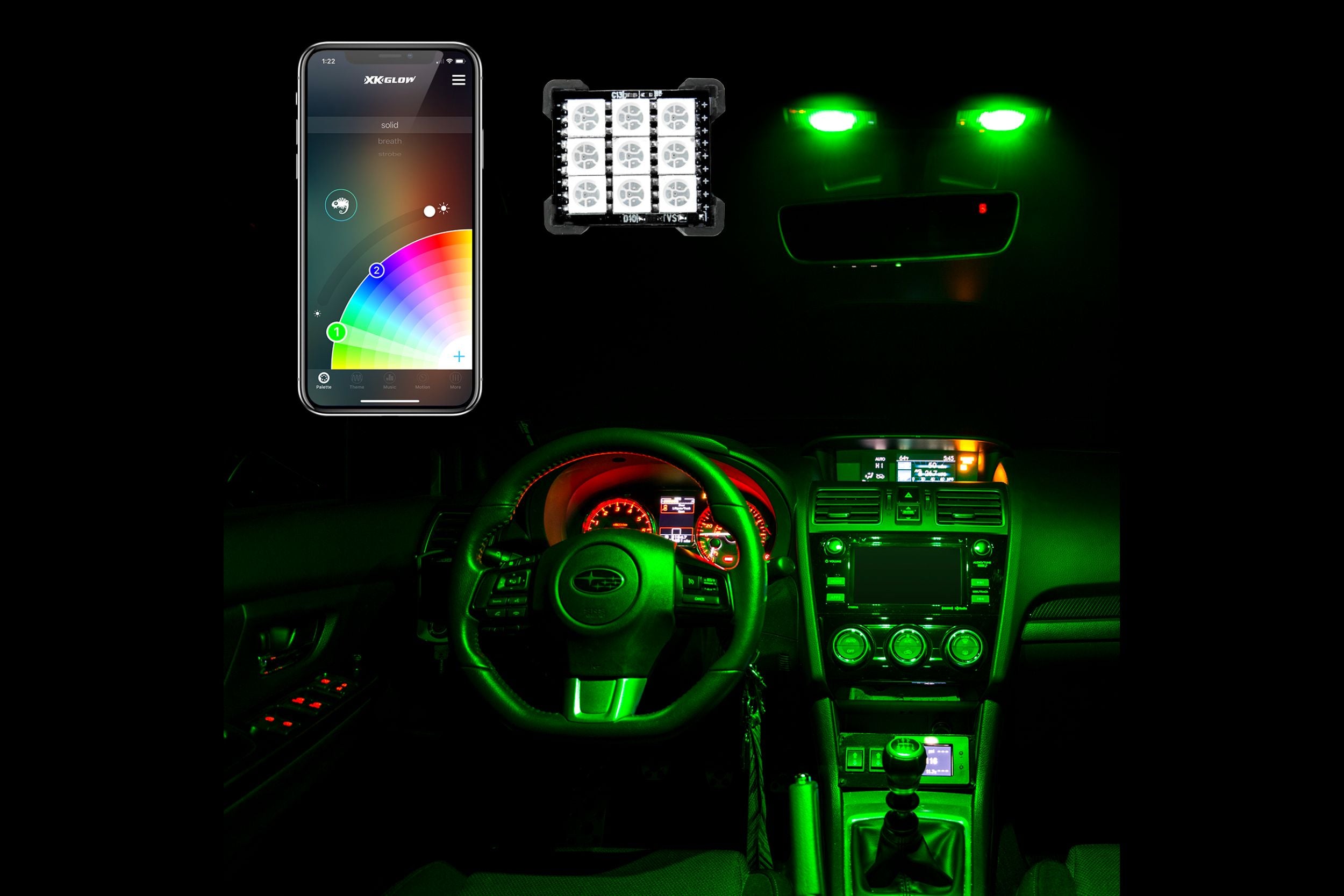 XKChrome RGB LED Festoon Bulb Kit