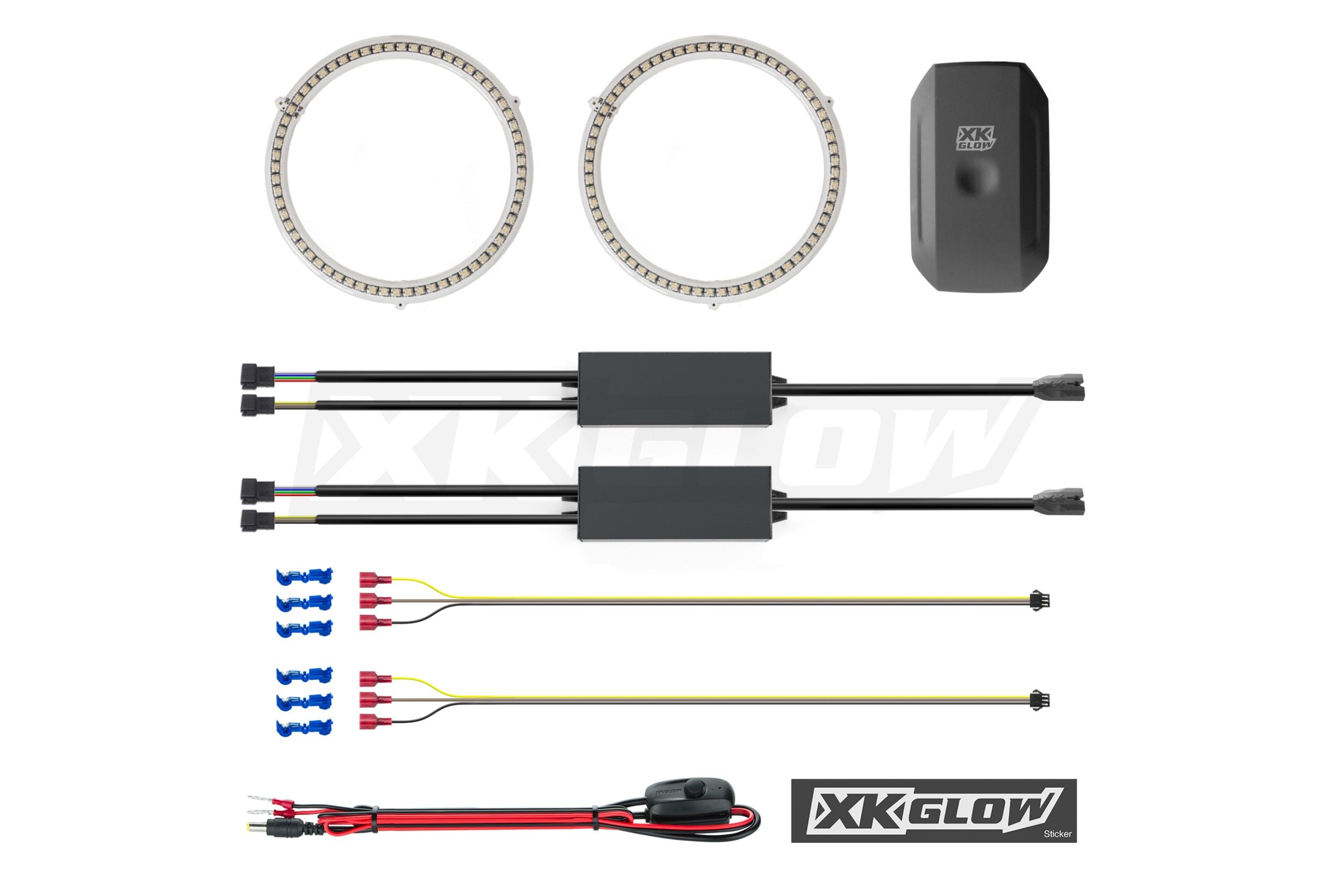 XKChrome RGB LED Halo Kit: 120mm (w/ Controller) (Pair)