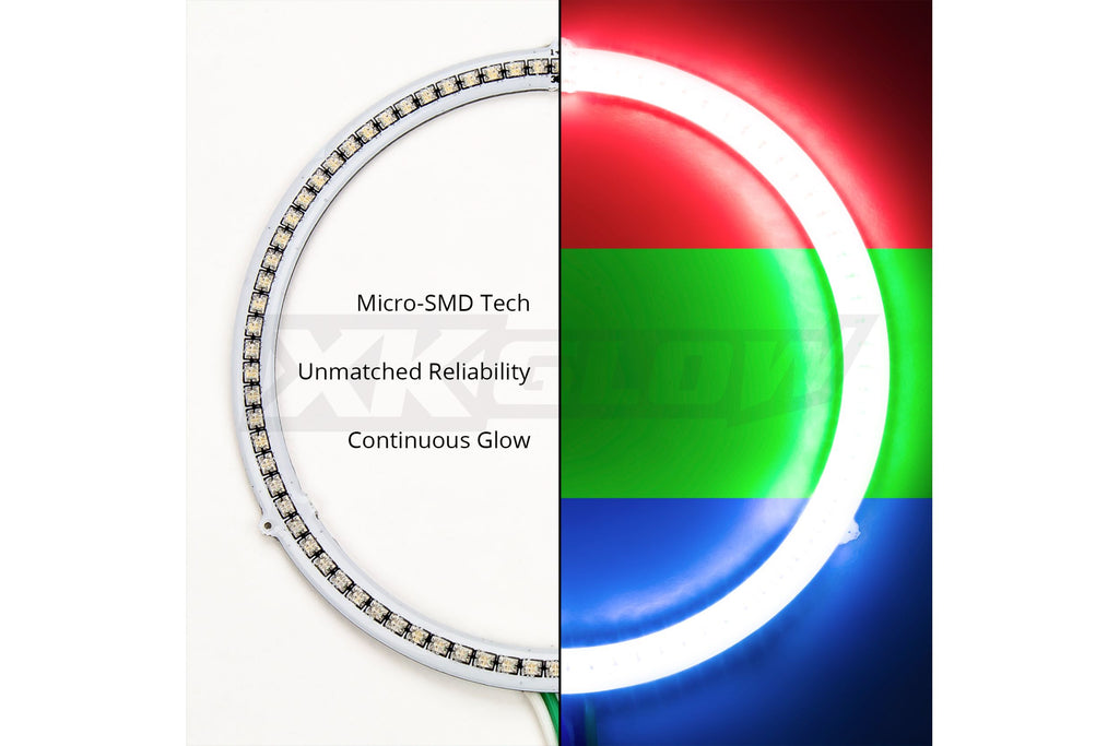 XKChrome RGB LED Halo Kit: 60mm (w/ Controller) (Pair)