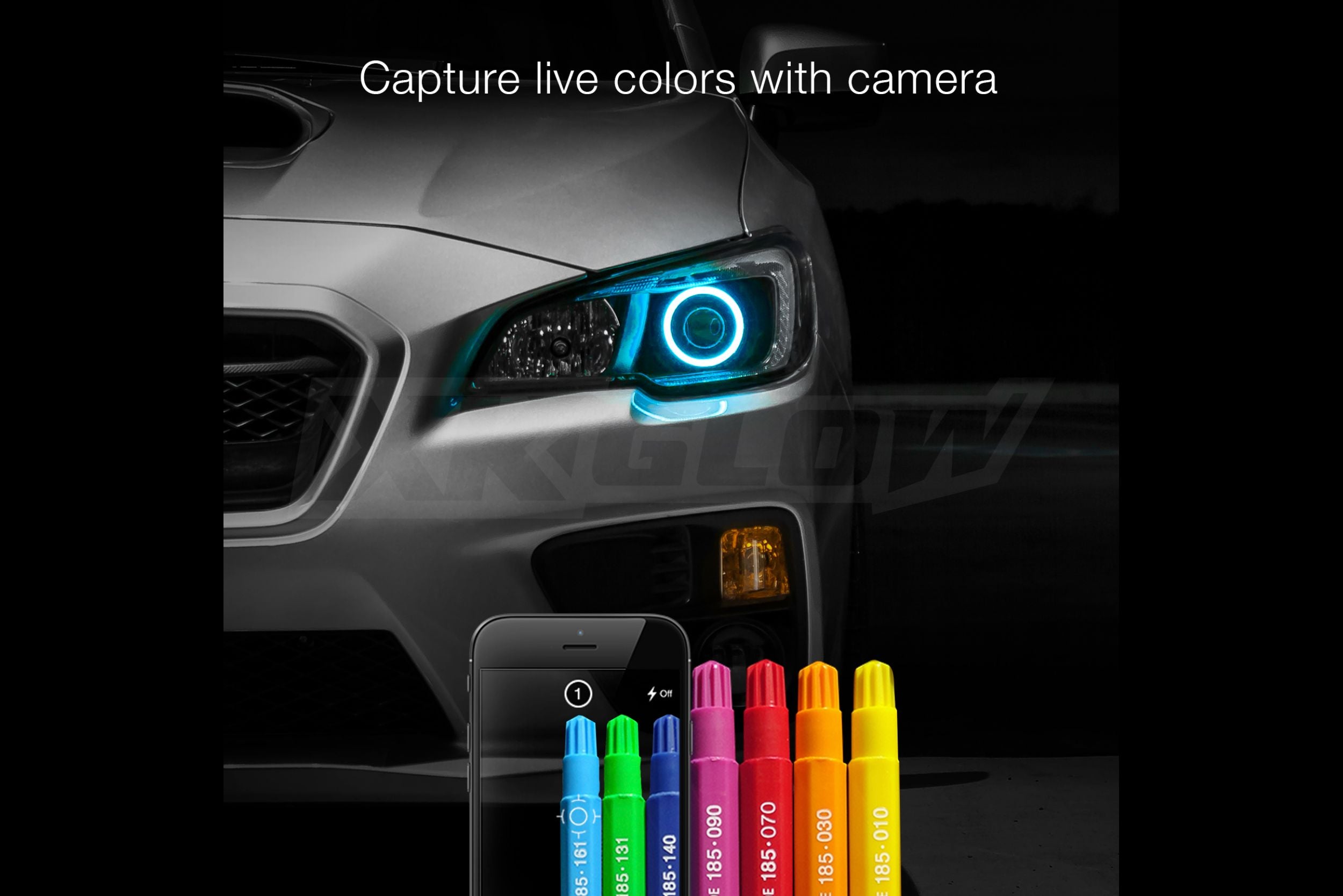 XKChrome RGB LED Halo Kit: 90mm (w/ Controller) (Pair)
