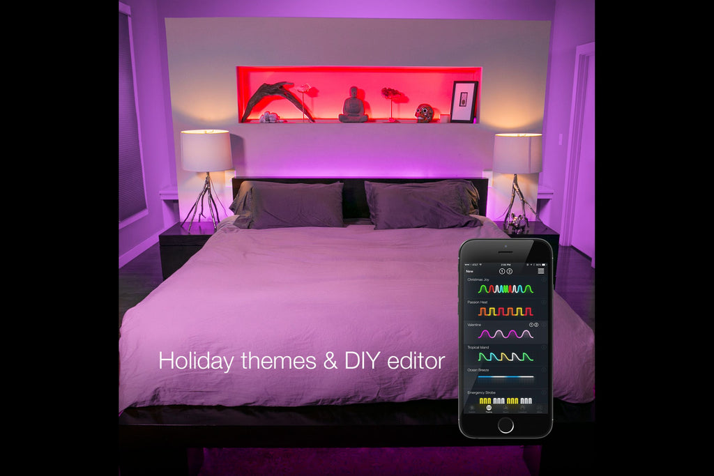 XKChrome RGB LED Home Accent Light Kit: 4x 12in Tubes