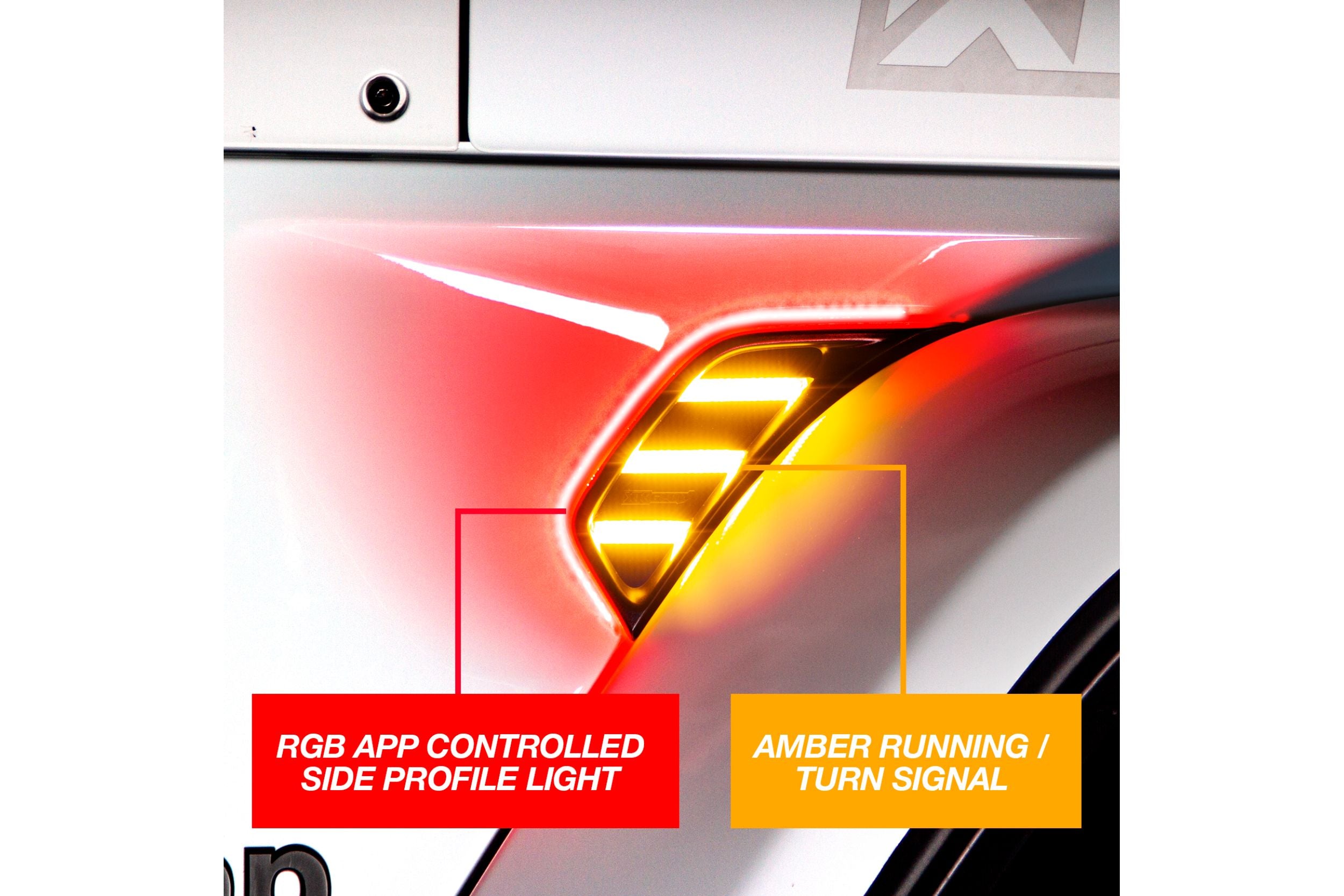 XKChrome RGB LED Jeep Air Vent Light Kit: w/ Controller