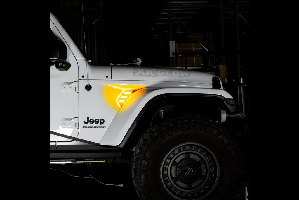 XKGlow Jeep Air Vent Light Kit: Amber