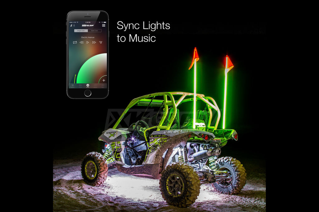 XKChrome RGB LED UTV Accent Light Kit: 16x Pods, 2x 24in, 10x 12in Strips