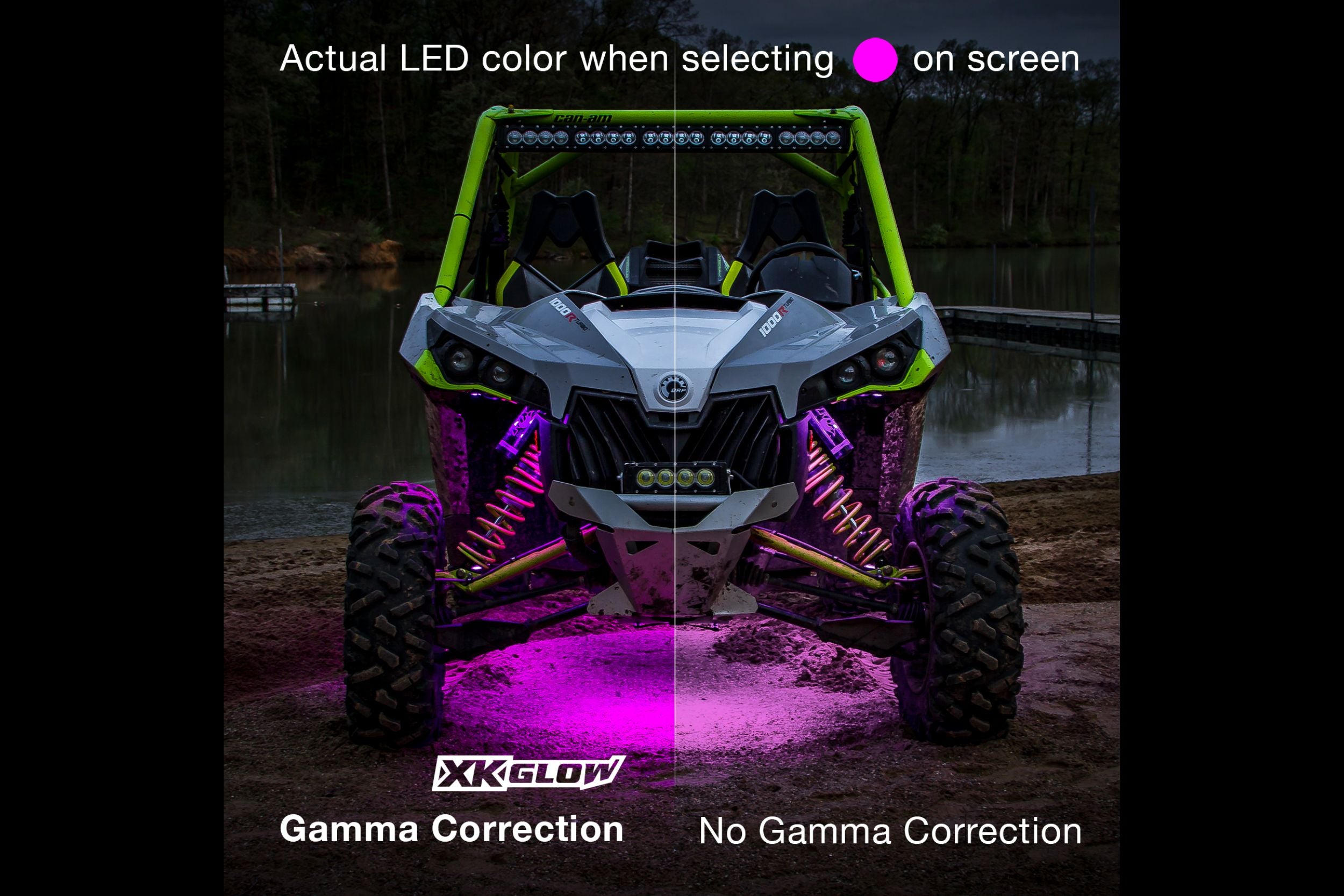 XKChrome RGB LED UTV Accent Light Kit: 18x Pods, 2x 24in, 14x 12in Strips