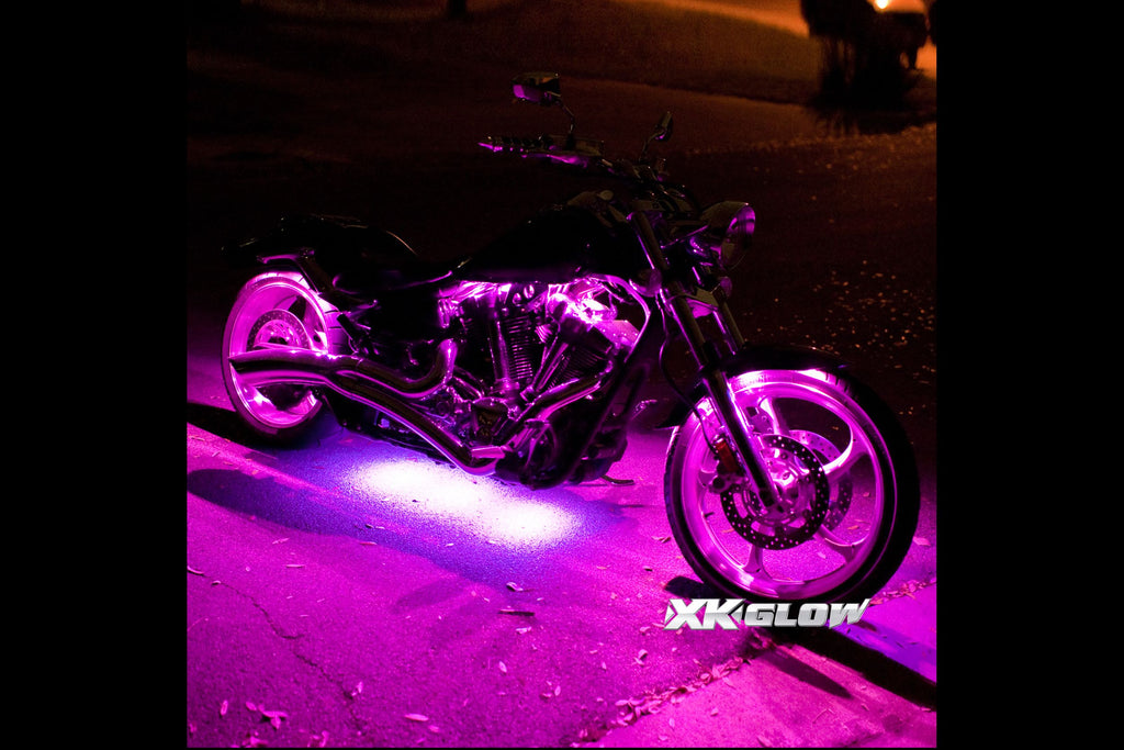 XKGlow Accent Light Kit: 7-Color RGB / 10x Pods, 8x 10in Strips