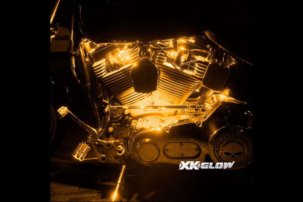XKGlow Accent Light Kit: 7-Color RGB / 8x Pods, 4x 10in Strips